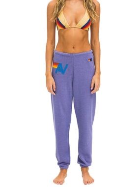 Aviator Nation Stitch Sweatpants Lavender